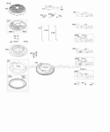 Flywheel Controls Diagram and Parts List for 44M777-0289-B1  Briggs and Stratton Engine